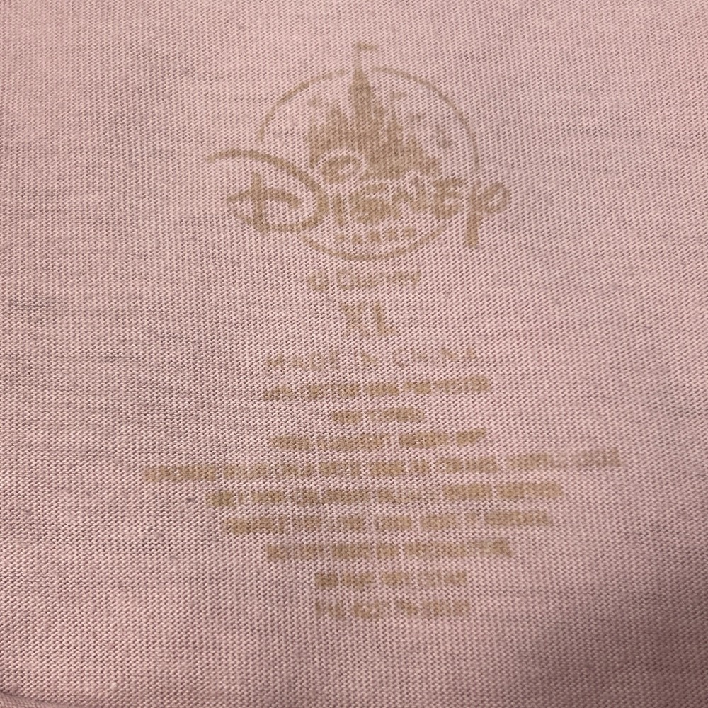Disney Parks Disneyland Resort + D Logo Long Sleeve Shirt Pink Adult Sz XL Fall - Picture 5 of 8